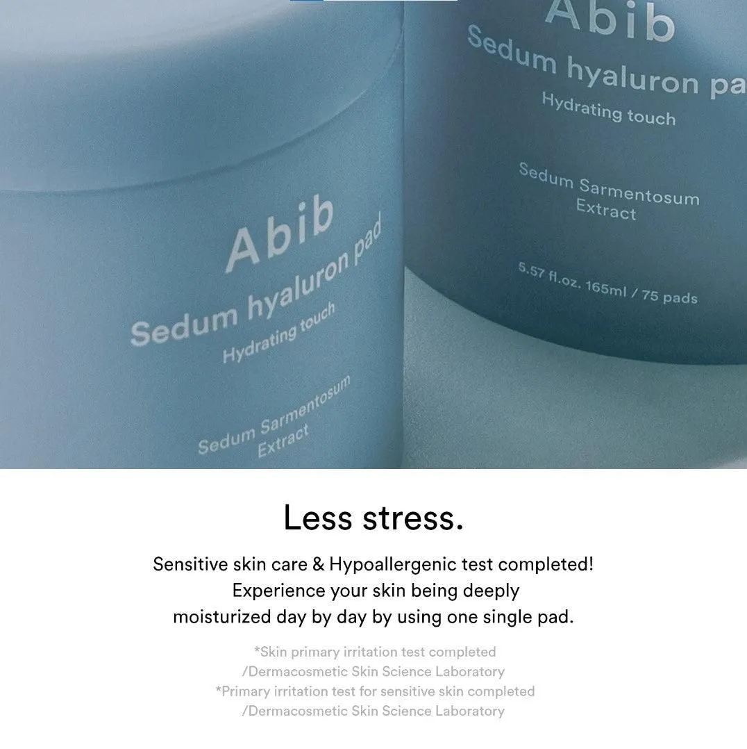 Abib Sedum Hyaluron Pad Hydrating Touch 165ml 75EA