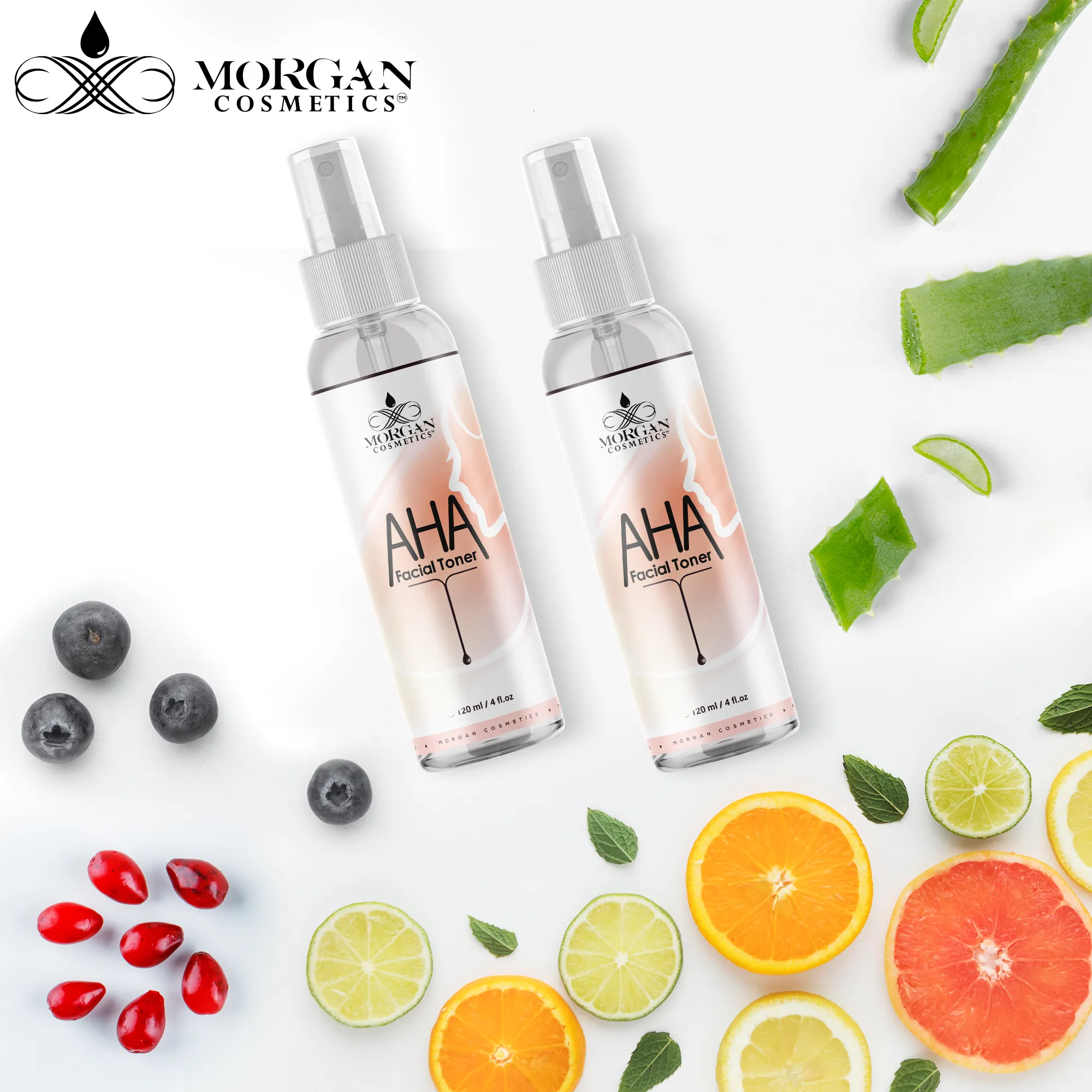 AHA Facial Hydrating Toner (4 Oz) by Morgan Cosmetics