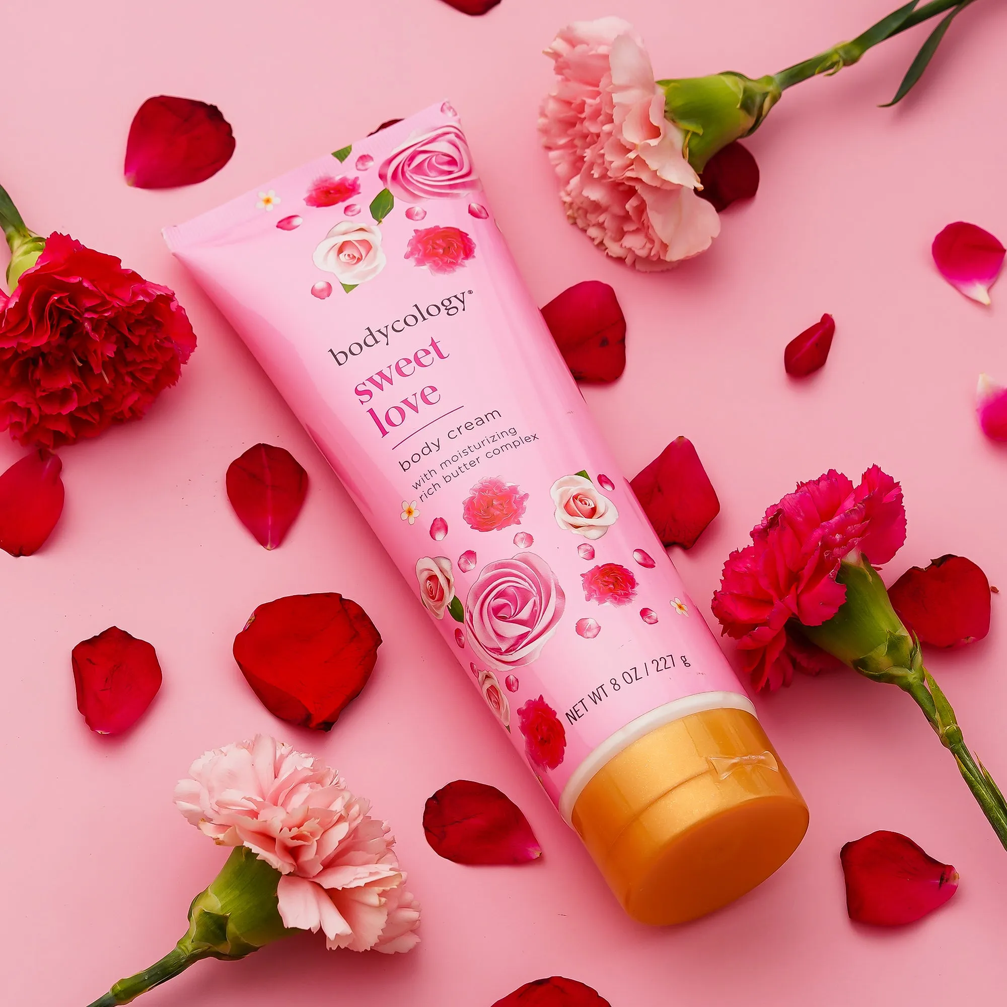 Bodycology Sweet Love Body Cream & Hand Cream | Moisturizes, Delicate Fragrance, Non Greasy Formula | For Dry,Rough & Cracked Skin | Paraben & Phthalete Free, Cruelty Free - Combo of 2