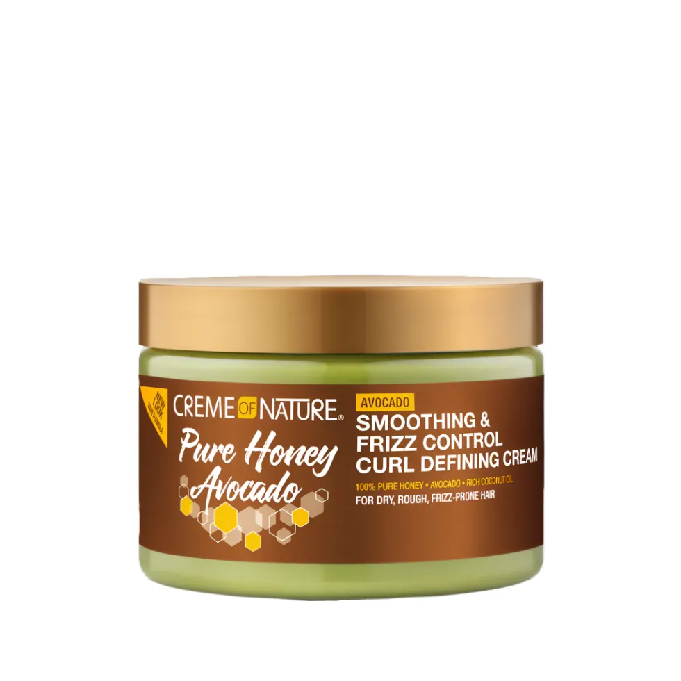 Creme of Nature Pure Honey Hair Food Smoothing & Frizz Control Curl Defining Cream 11.5oz