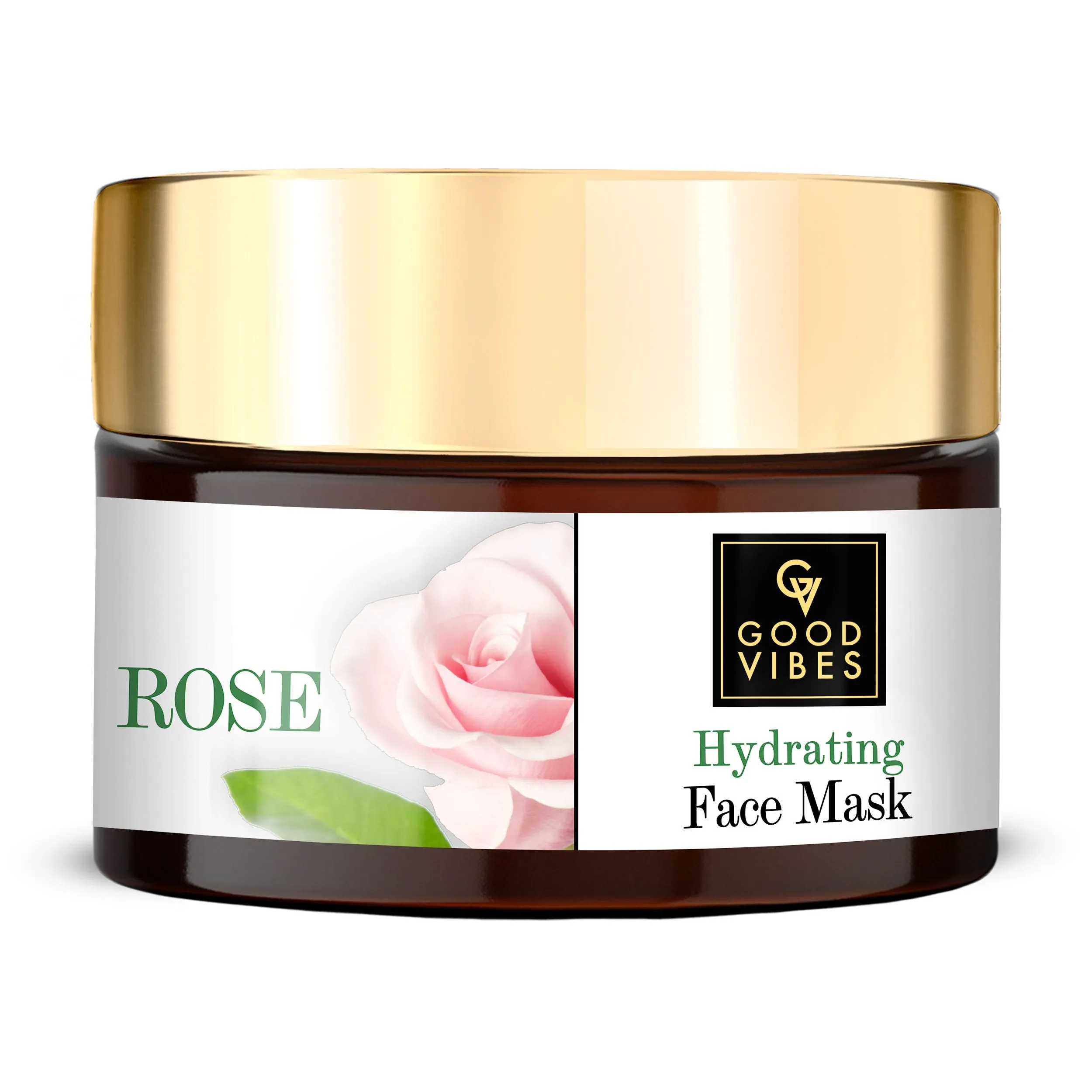 Good Vibes Rose Hydrating Face Mask | Moisturizing, Softening | No Parabens, No Sulphates, No Mineral Oil, No Animal Testing (50 gm)