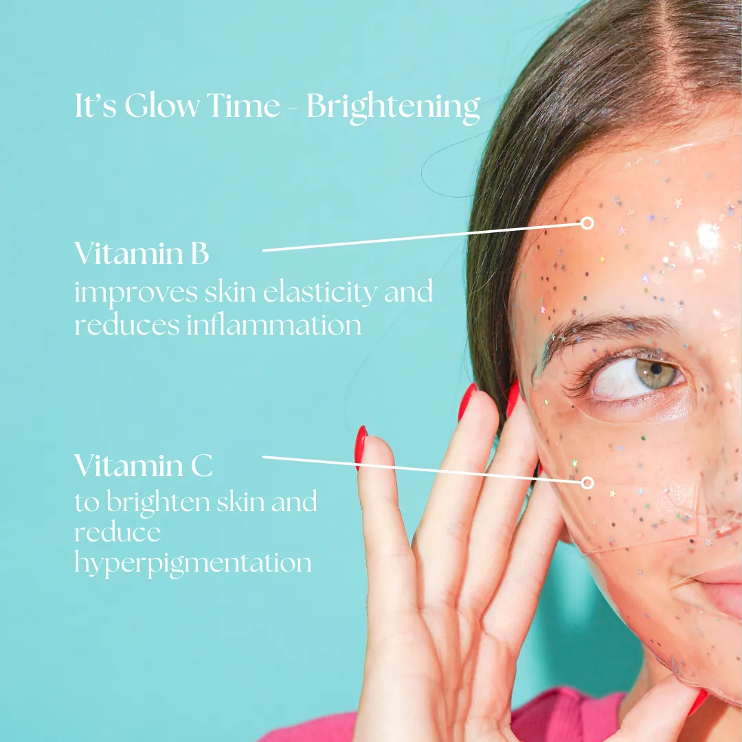 It's Glow Time Glitter Hydrogel Mask