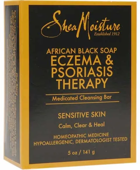 Shea Moisture African Black Soap Eczema And Psoriasis Therapy 141g