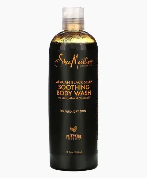 Shea Moisture African Black Soap Soothing Body Wash 384ml