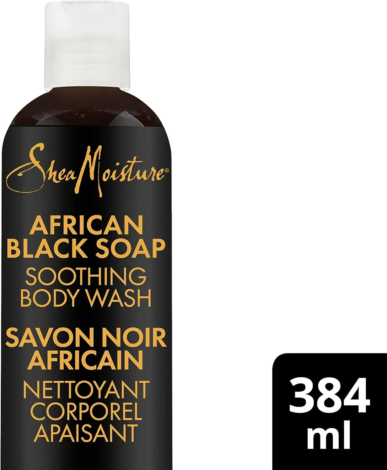 Shea Moisture African Black Soap Soothing Body Wash 384ml