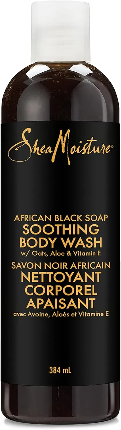 Shea Moisture African Black Soap Soothing Body Wash 384ml