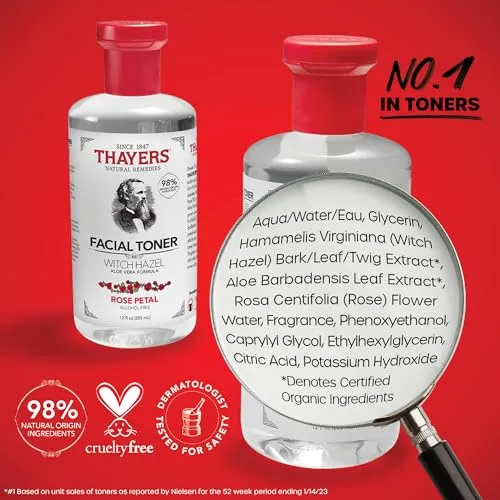 Thayers Alcohol-Free Rose Petal Witch Hazel Facial Toner