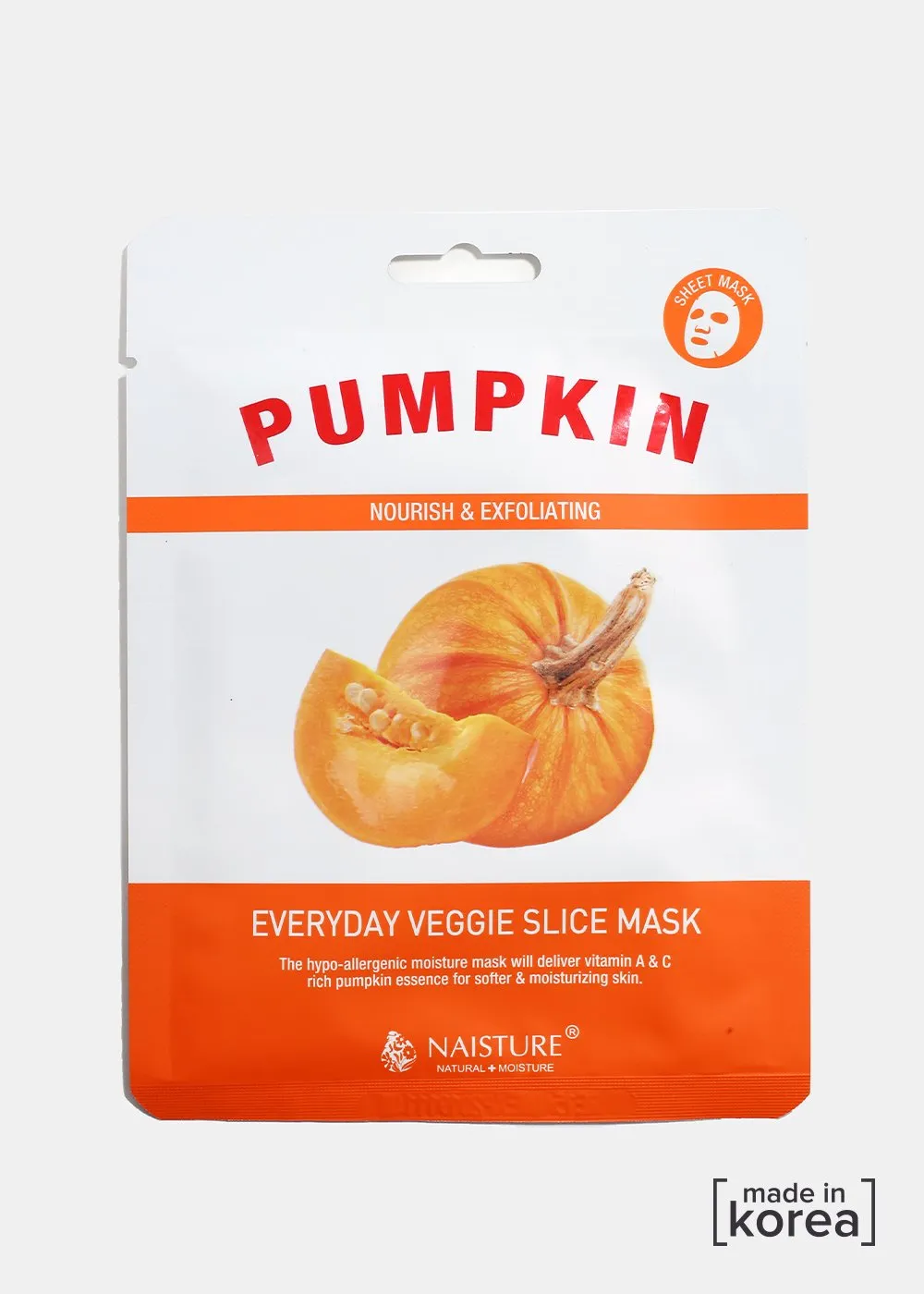 Veggie Sheet Mask - Pumpkin