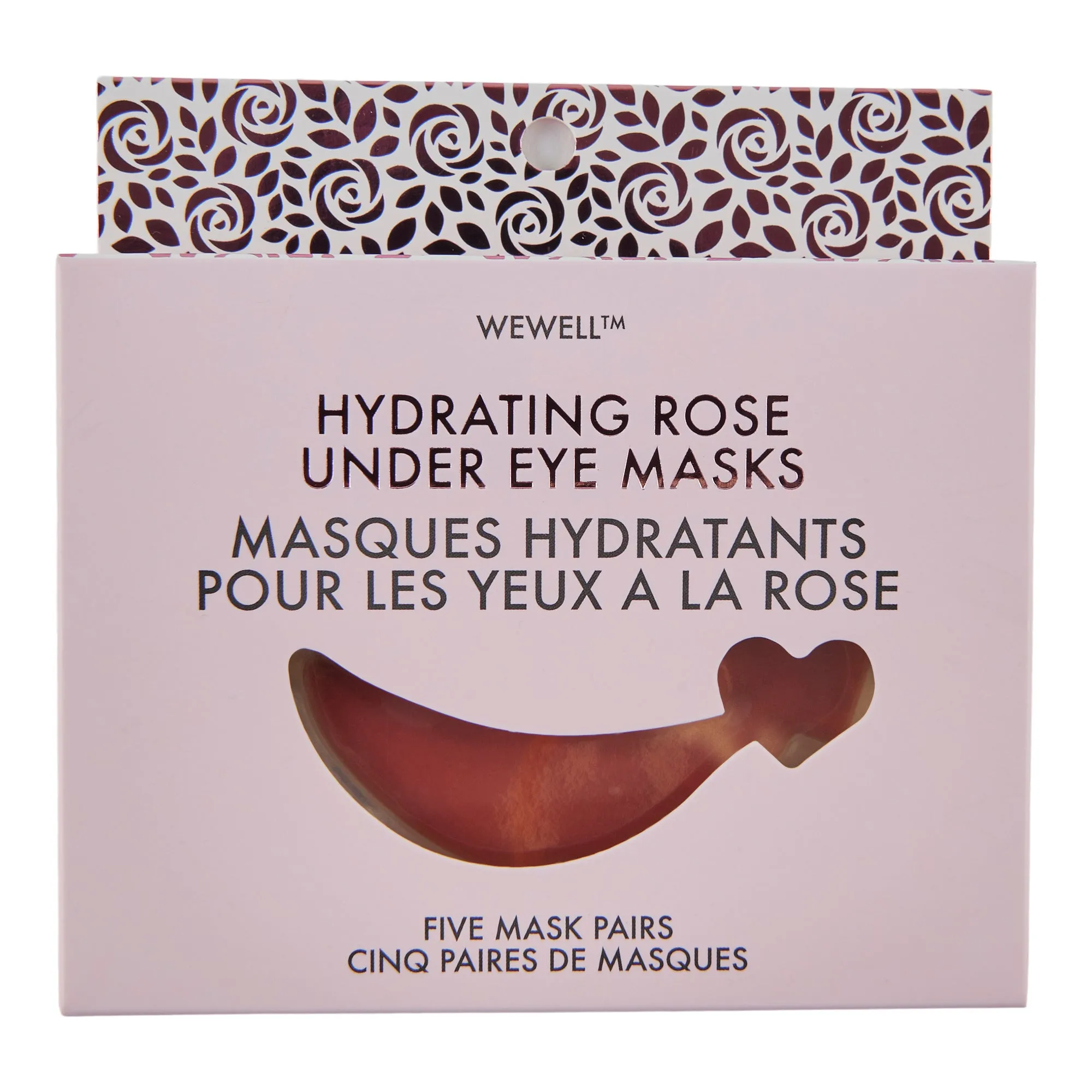 WeWell Hydrating Rose Under Eye Mask, 5-Pack